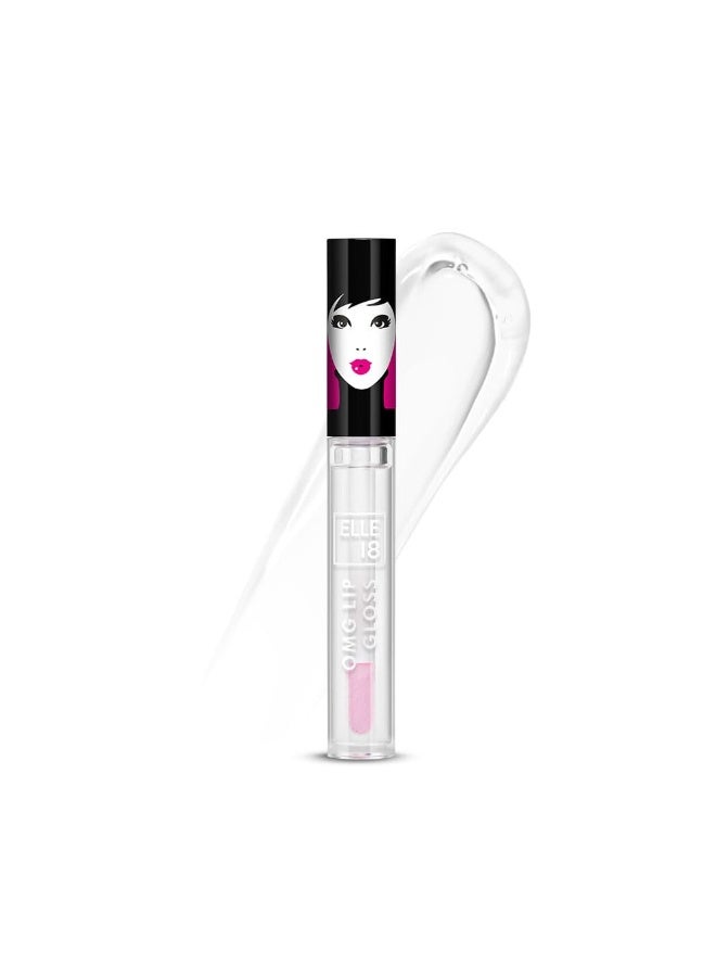 Elle18 Elle 18 OMG Lip Gloss, Glossy Finish, Truth or Bare, Non-sticky Formula, Light-weight, Moisturising, Infused with Rapeseed and Jojoba Oil, Full Coverage | 2.5ml - Image 1